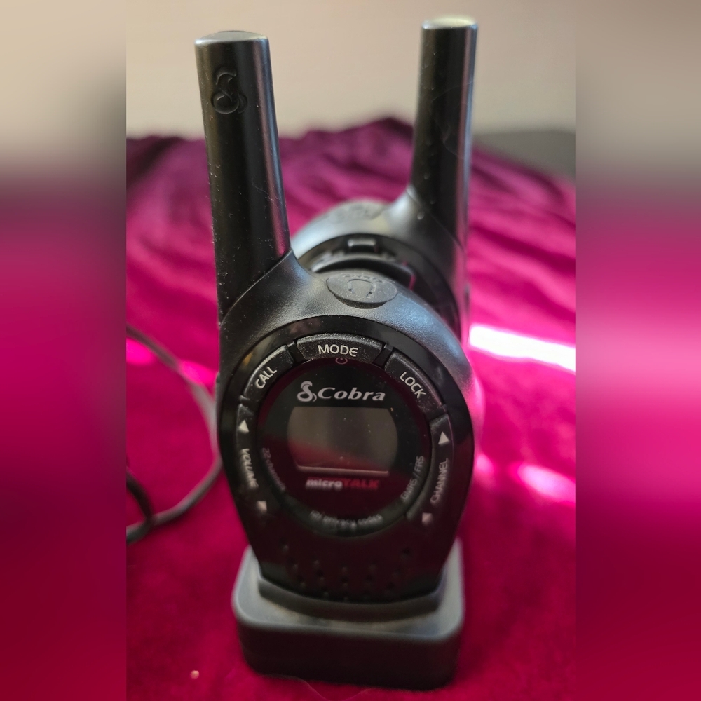 Cobra Black Walkie Talkie